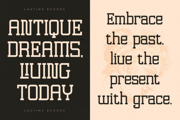 Lastime Echoes Font PNG with transparent background - Preview 4