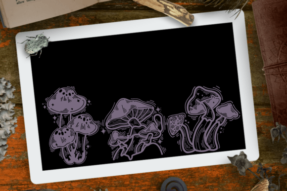 Magic Mushroom Font PNG with transparent background - Preview 5