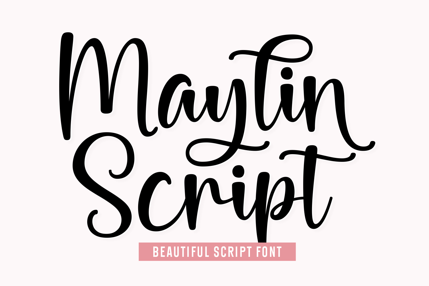 Maylin Script preview, placeholder image