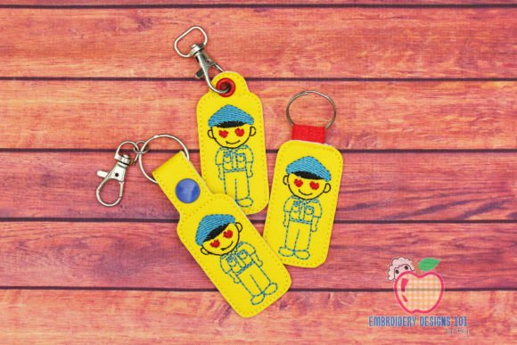 Police Officer Character ITH Key Fob