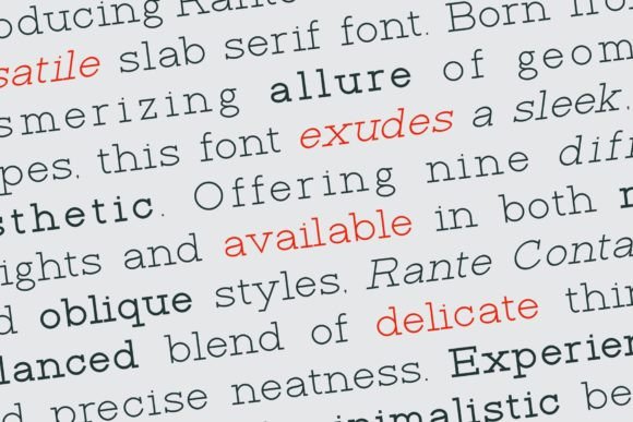 Rante Contact Font PNG with transparent background - Preview 1