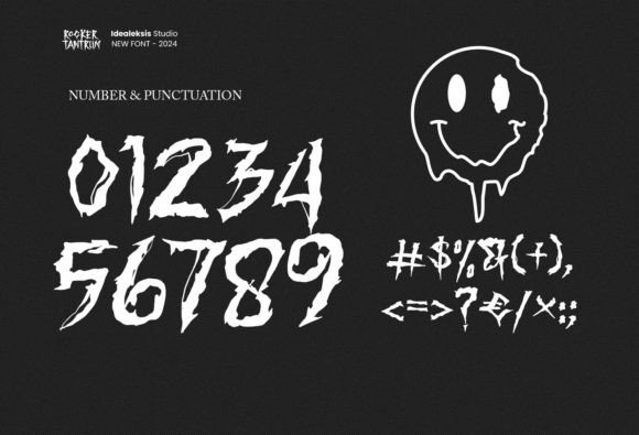 Rocker Tantrum Font PNG with transparent background - Preview 5