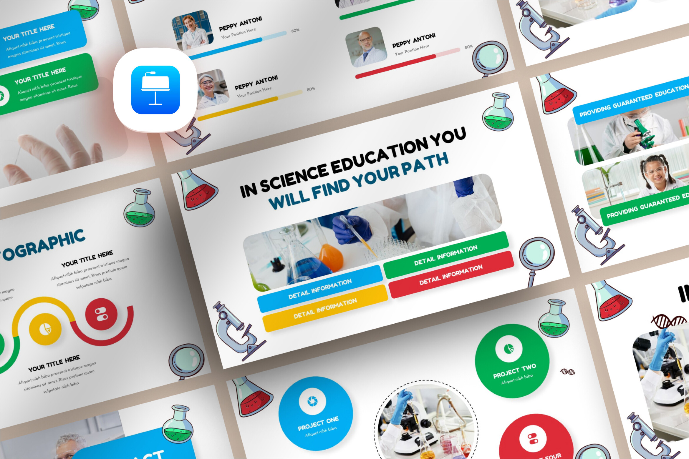 Science Education Keynote Template Graphic by wealthwells · Creative ...