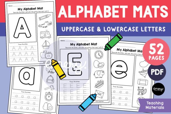 Alphabet Mats, Trace the Letters
