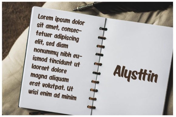 Alysttin Font - Preview 2