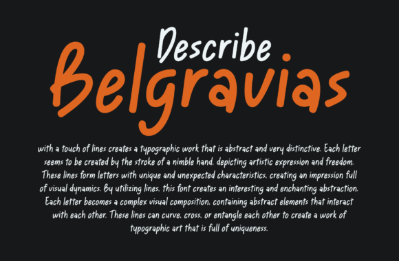 Belgravias Font - Preview 3