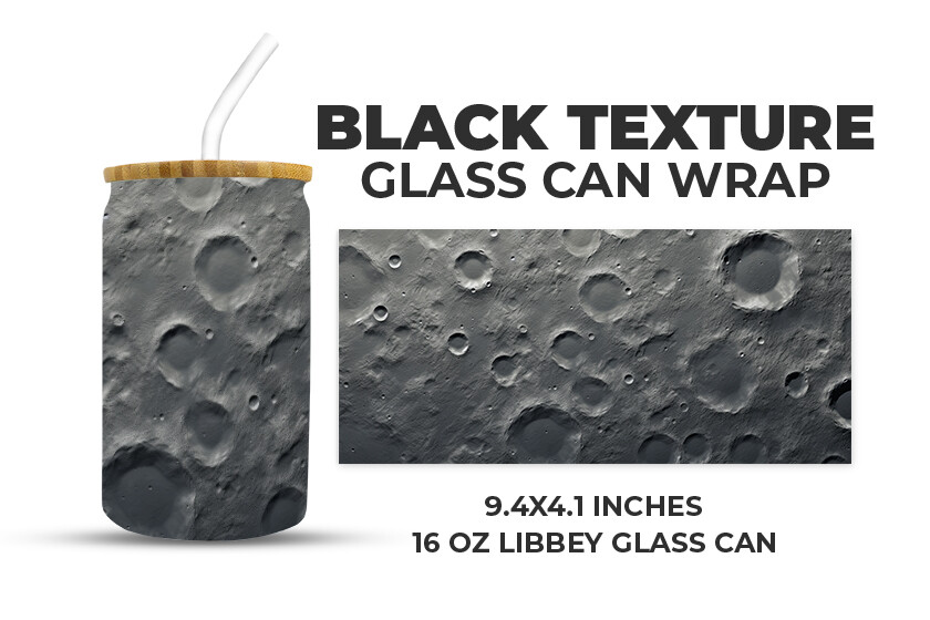 Black Texture Glass Can Wrap Graphic by Creative World · Creative Fabrica