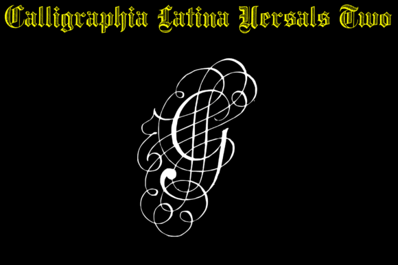 Calligraphia Latina Versals Two Font - Preview 1