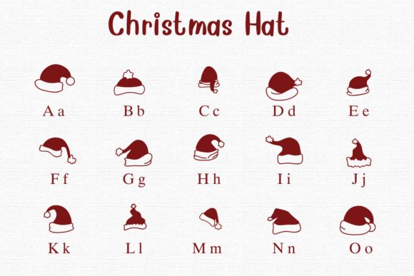 Christmas Hat Font - Preview 1
