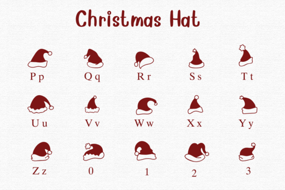Christmas Hat Font - Preview 2