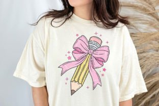 Coquette Teacher Pencil Bow PNG School Graphic by BB Art Designs ...