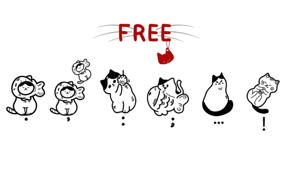 Cute Cat Font - Preview 2