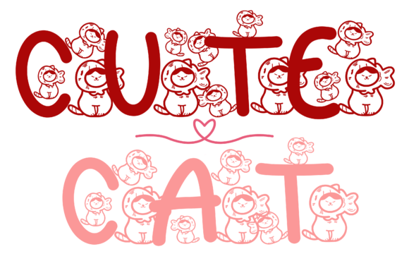 Cute Cat Font - Preview 6