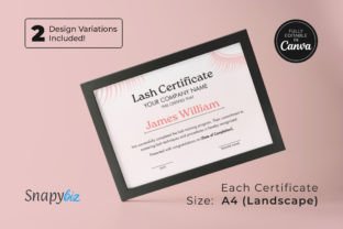 Editable Lash Certificate of Completion Graphic by SnapyBiz · Creative ...
