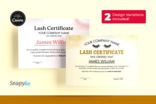 Editable Lash Certificate of Completion Graphic by SnapyBiz · Creative ...