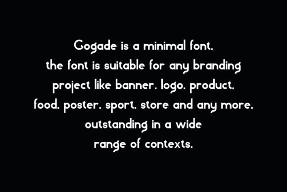 Gogade Font PNG with transparent background - Preview 4