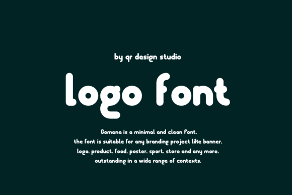 Gomena Font PNG with transparent background - Preview 2