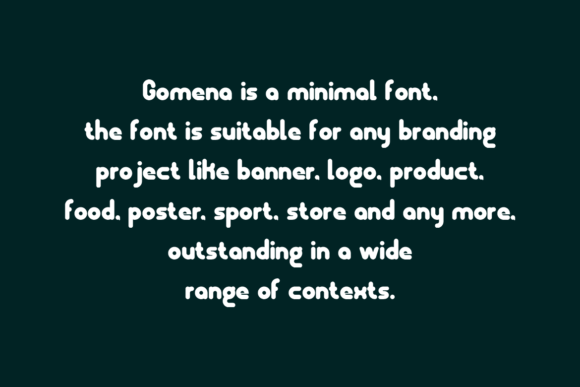 Gomena Font PNG with transparent background - Preview 4