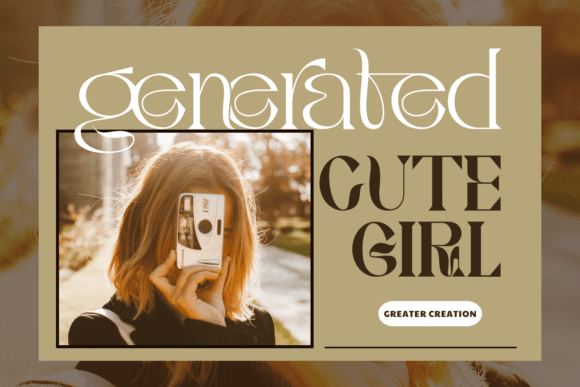 Greater Creation Font PNG with transparent background - Preview 3