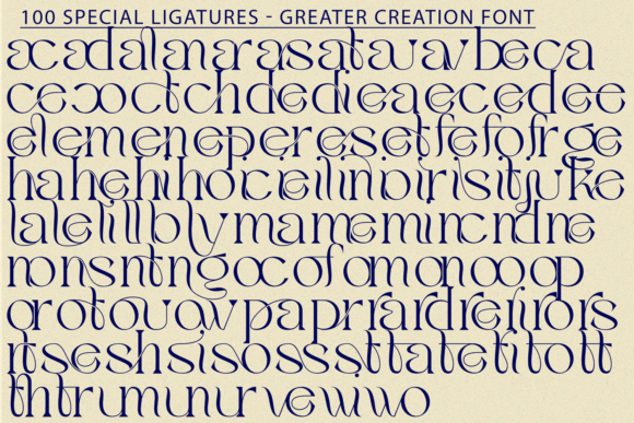 Greater Creation Font PNG with transparent background - Preview 6