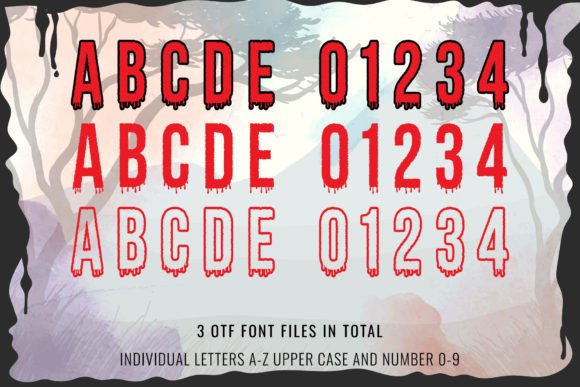 Halloween Bloody Font - Preview 1