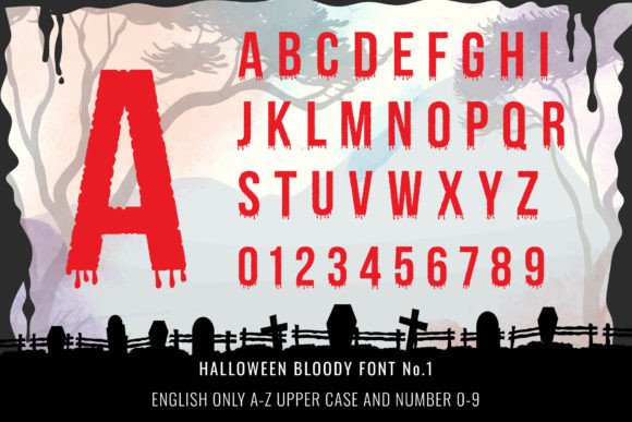 Halloween Bloody Font - Preview 3