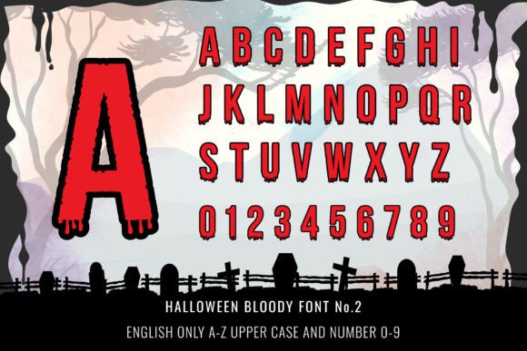 Halloween Bloody Font - Preview 4