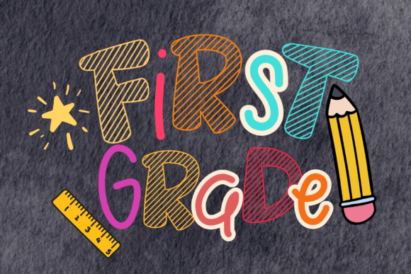 Happy First Day Font - Preview 1