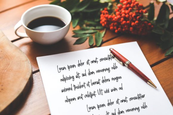 July Style Font font preview - 5