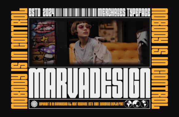 Merchandes Font PNG with transparent background - Preview 1