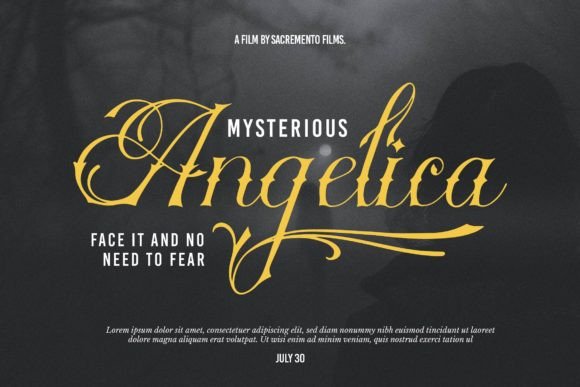 Nefaryth Font PNG with transparent background - Preview 4