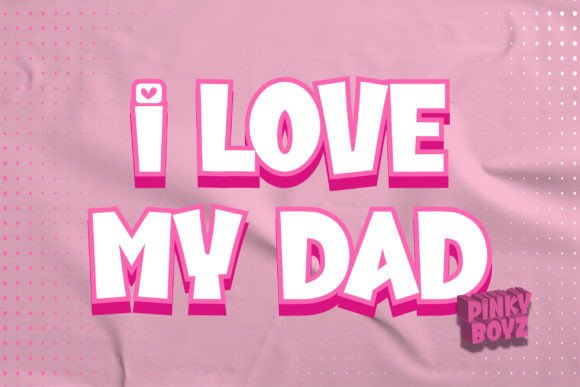 Pinky Boyz Font PNG with transparent background - Preview 4