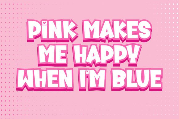 Pinky Boyz Font PNG with transparent background - Preview 6