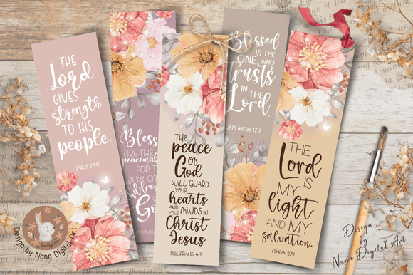 Printable Bible Verses Bookmark Set #035