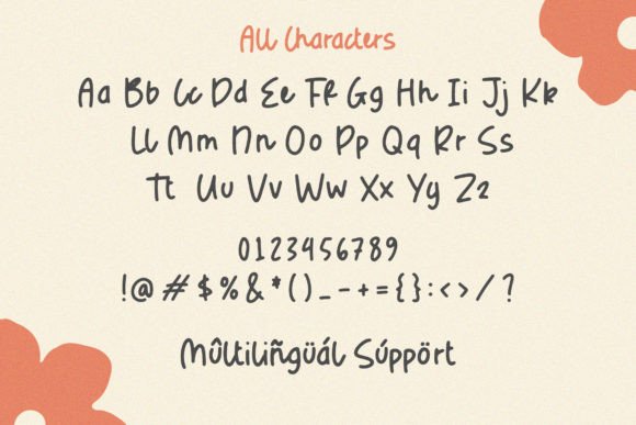 Radiant Rose Font PNG with transparent background - Preview 5