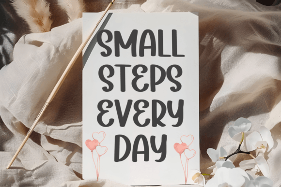 Simple Garden Font PNG with transparent background - Preview 2