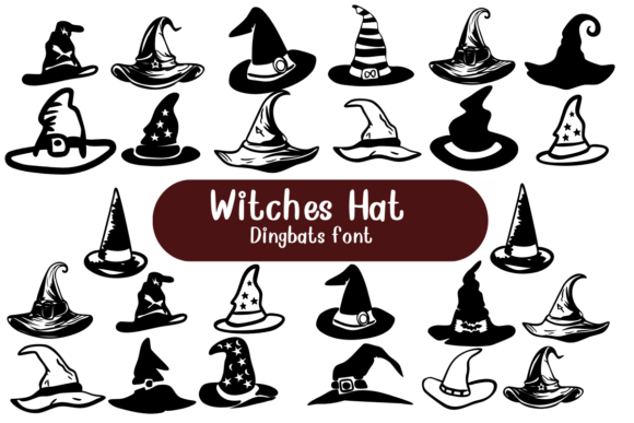Witches Hat Font Dingbat Font Di Nongyao