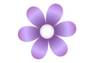 Purple flowers vectors
