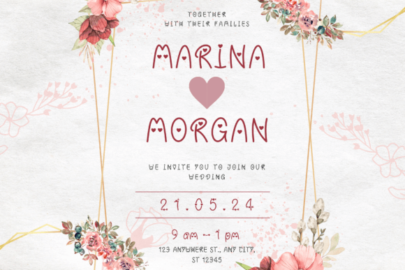 Be Quiet and Listen 1 to 9 I Love You Font - Preview 3