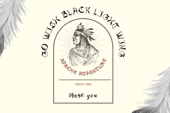Black Light Wing Font - Preview 4