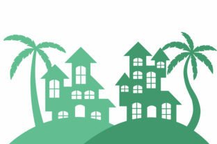 Coconut Tree Outline Background Graphic by PurMoon · Creative Fabrica