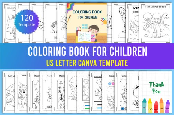 Coloring Book for Children Canva Graphic by designmela01 · Creative Fabrica