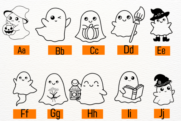Cute Ghost Halloween Font - Preview 1