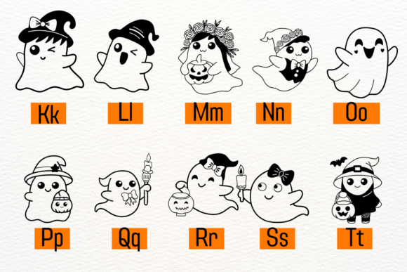 Cute Ghost Halloween Font - Preview 2