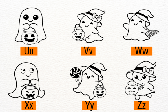 Cute Ghost Halloween Font - Preview 3