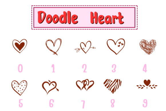 Doodle Heart Font - Preview 3