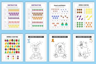 Let's Count and Color Math Worksheet Graphic by designmela01 · Creative ...