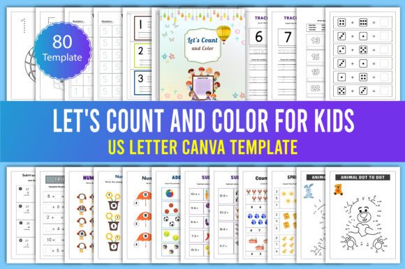 Let's Count and Color Math Worksheet