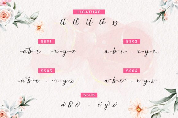 Lovely Ballikha Font PNG with transparent background - Preview 6