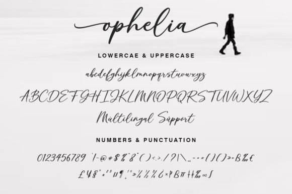 Ophelia Font PNG with transparent background - Preview 3